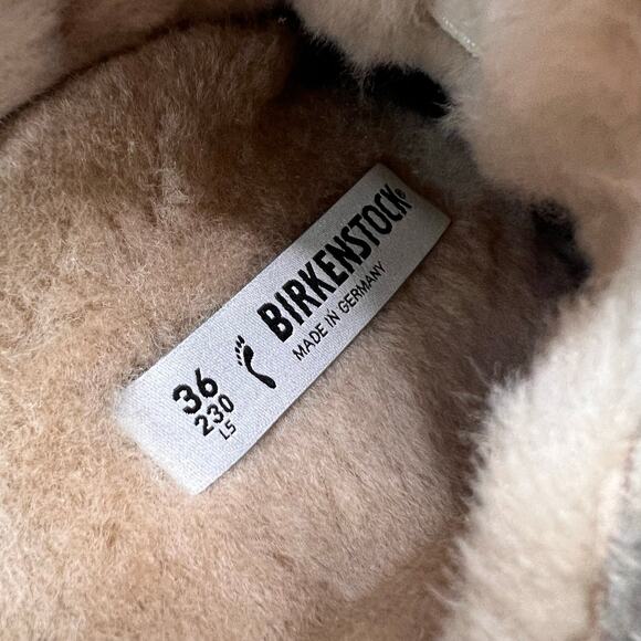 Birkenstock Boston VL/Shearling Suede Taupe Narrow Fit Men 3/Women 5 NWB main image 7